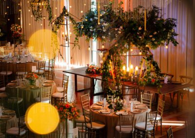 Salón con Mesa de Novios - Ibar Banquetes
